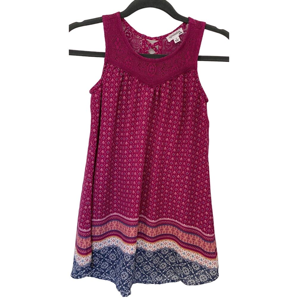 Little girls Burgundy and Navy Swing Dress by Eyeshadow Girls Size 8